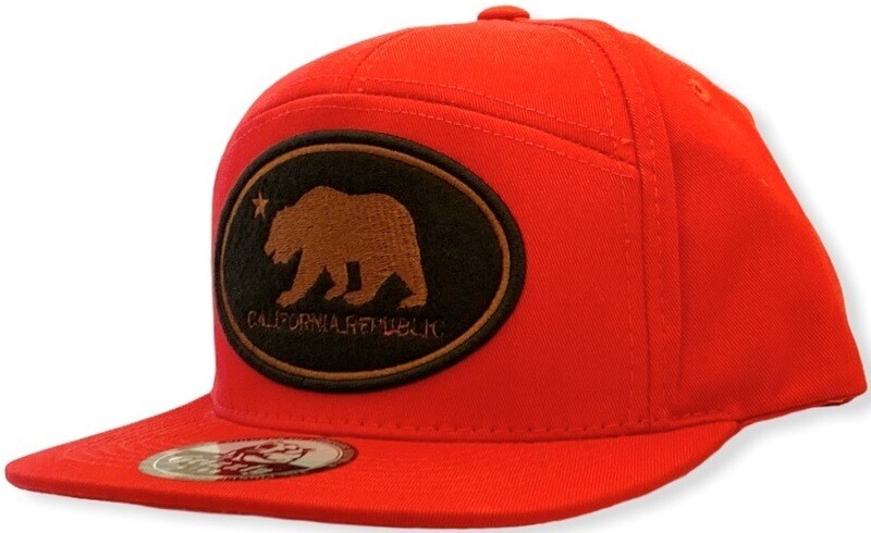 Oval California Republic Beat Snapback Hat