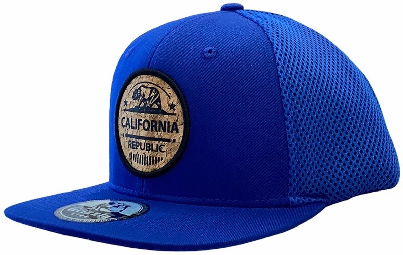 California Bear Cork Round Snapback Hat