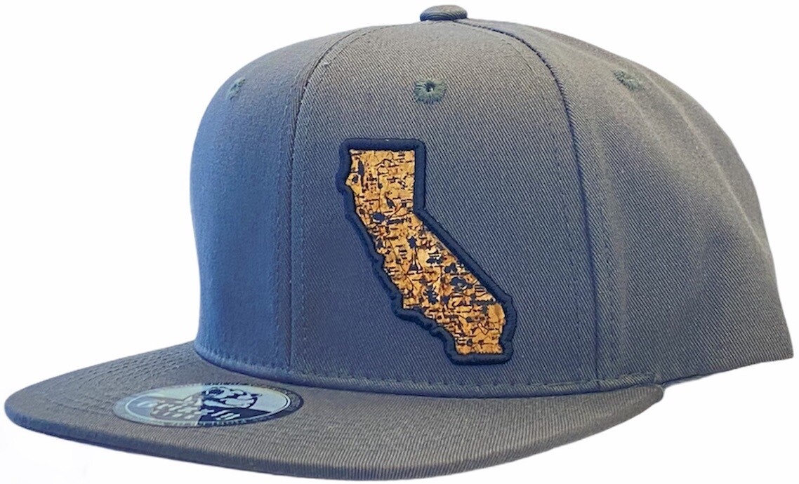 California Map Snapback Hat