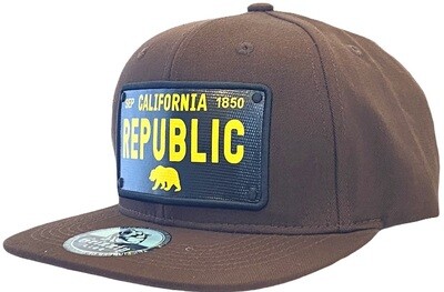 CALIFORNIA LICENSE PLATE SNAPBACK​ HA​T