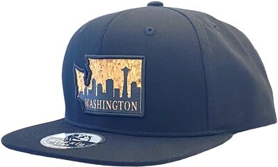 Oregon / Washington Cities Snapback 6 Panel Adjustable Snap Fit Hat