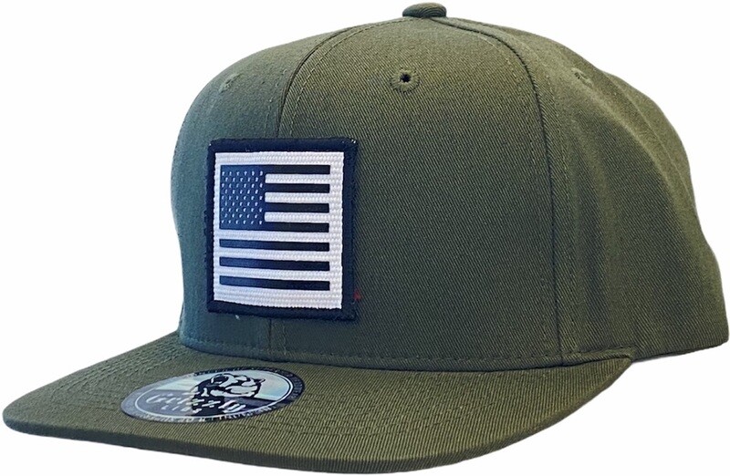 USA Flag Square Snapback Hat