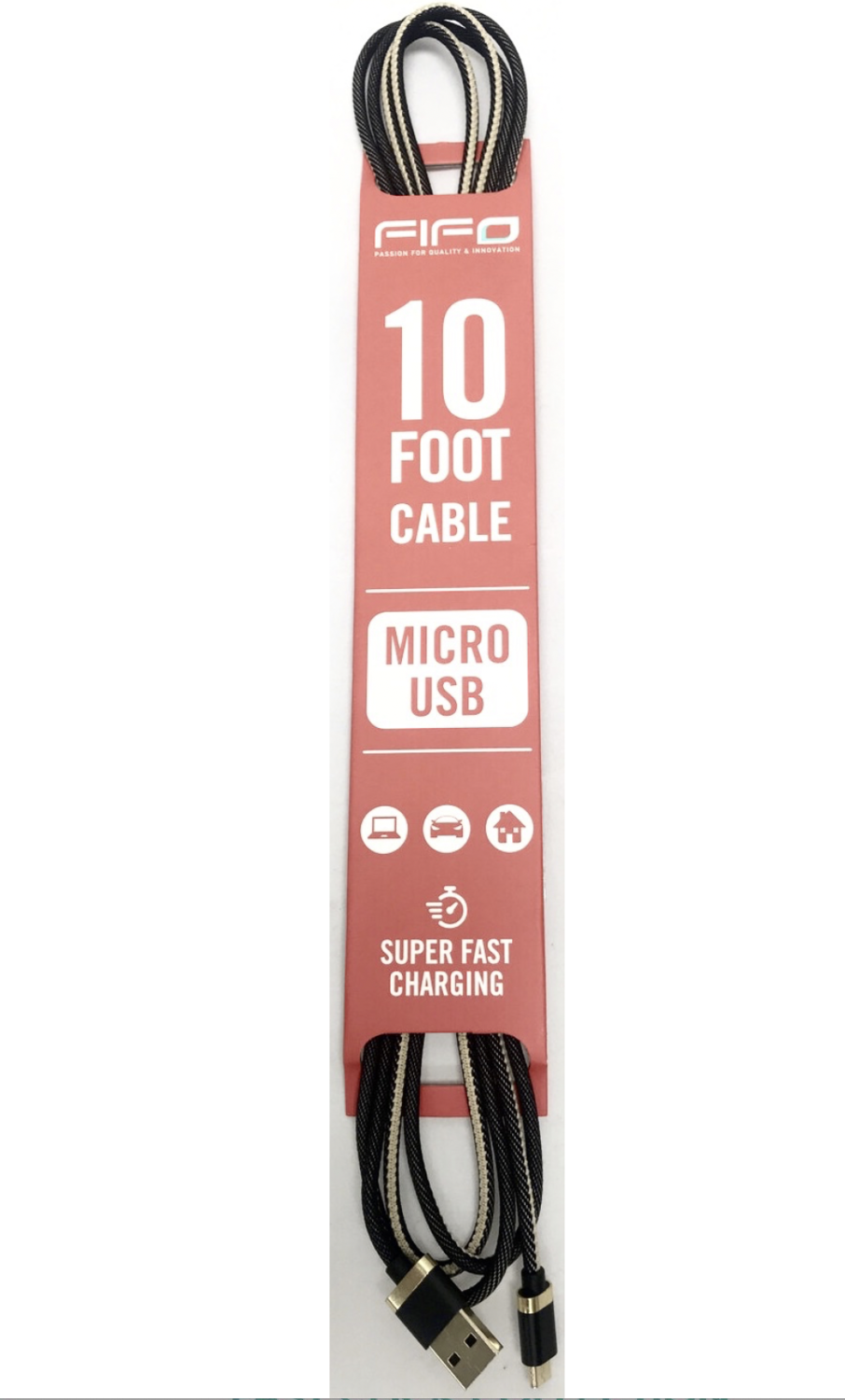 47221 10FT USB CABLE SUPER FAST CHARGING