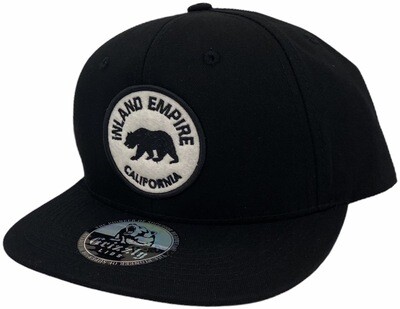 California State City Round Patch Snapback 6 Panel Adjustable Snap Fit Hat