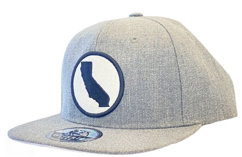 California State Round Felt Patch Snapback Hat