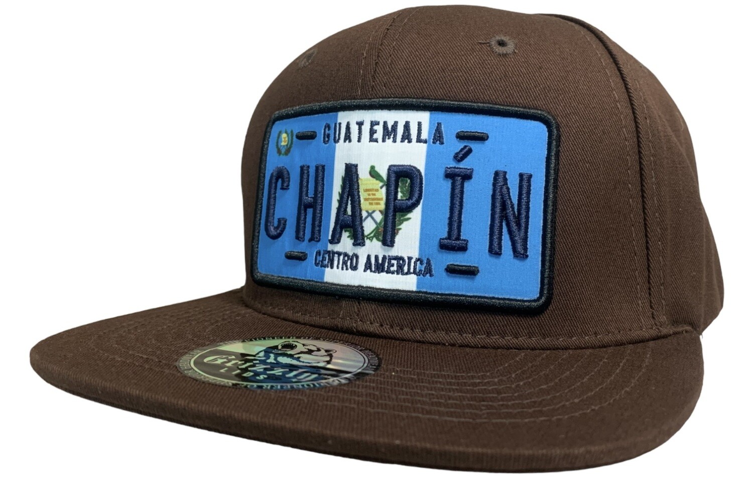 Guatemala Chapin Flag Embroidered Country Snapback 6 Panel Adjustable Snap Fit Hat