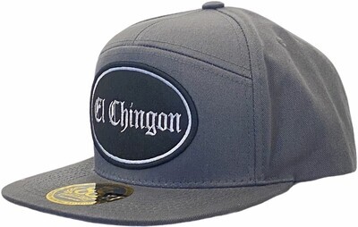 El Chingon Oval Patch Snapback 6 Panel Adjustable Snap Fit Hat