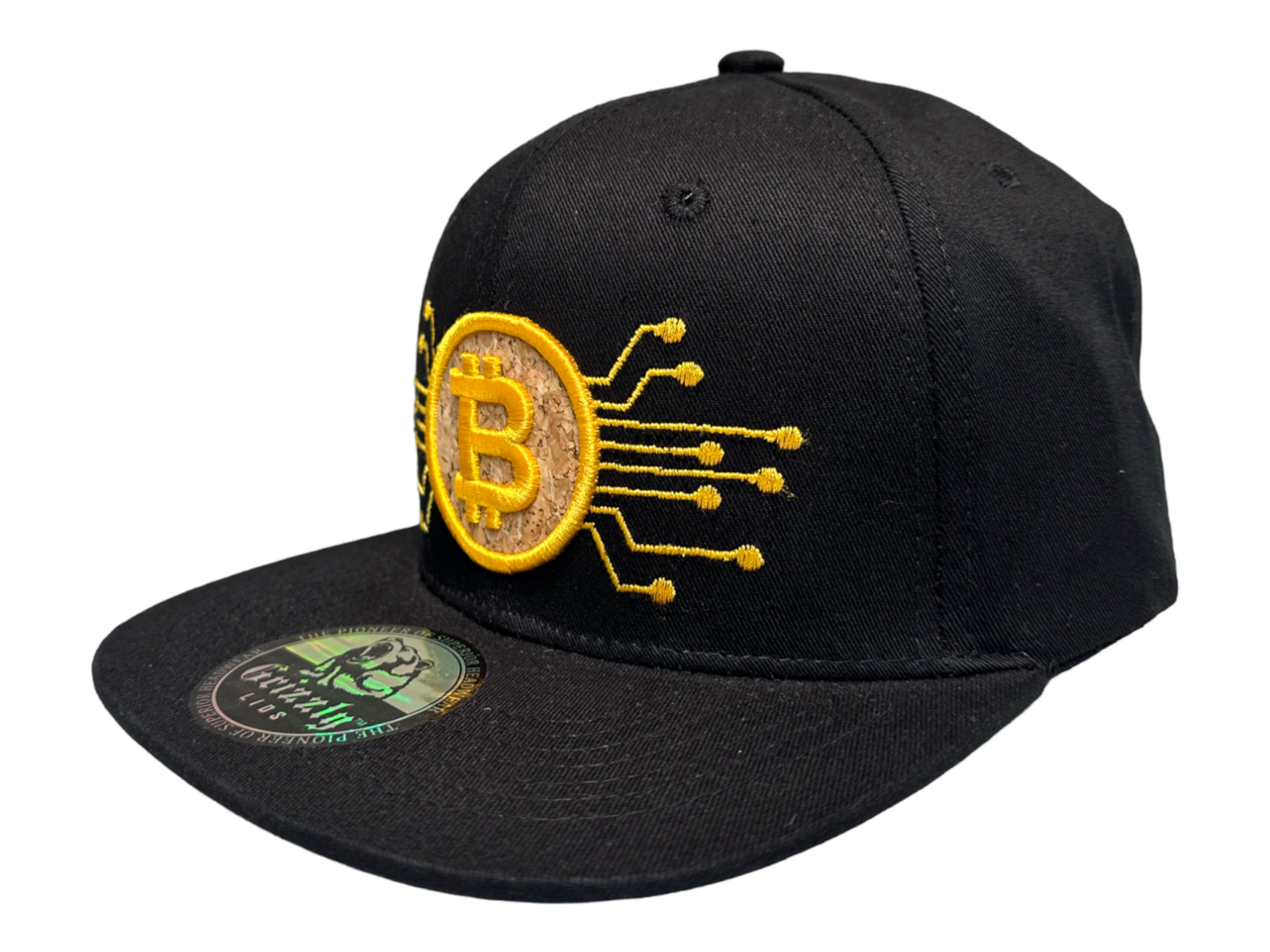 Bitcoin Snapback 6 Panel Adjustable Snap Fit Hat