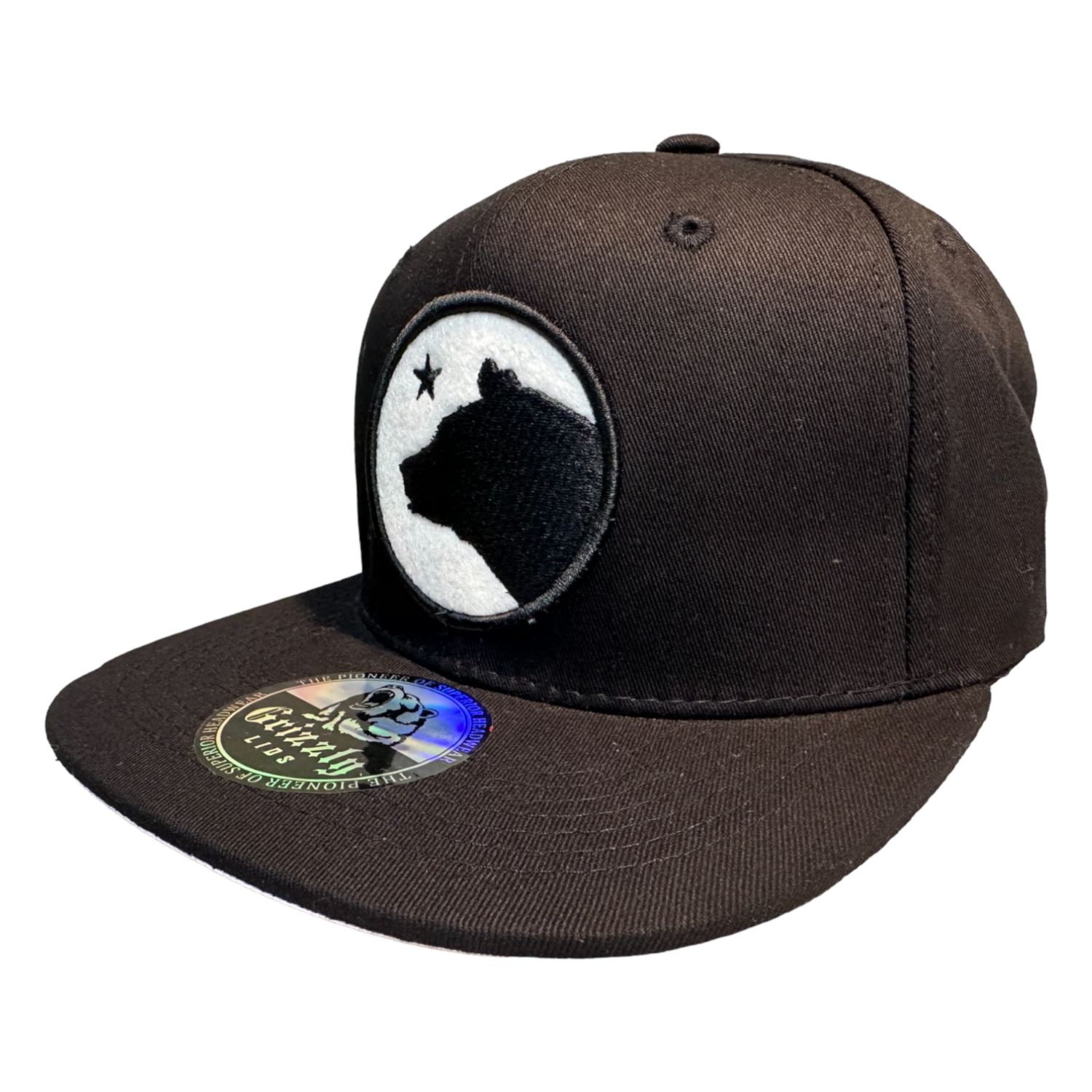 California Bear Silhouette Snapback 6 Panel Adjustable Snap Fit Hat