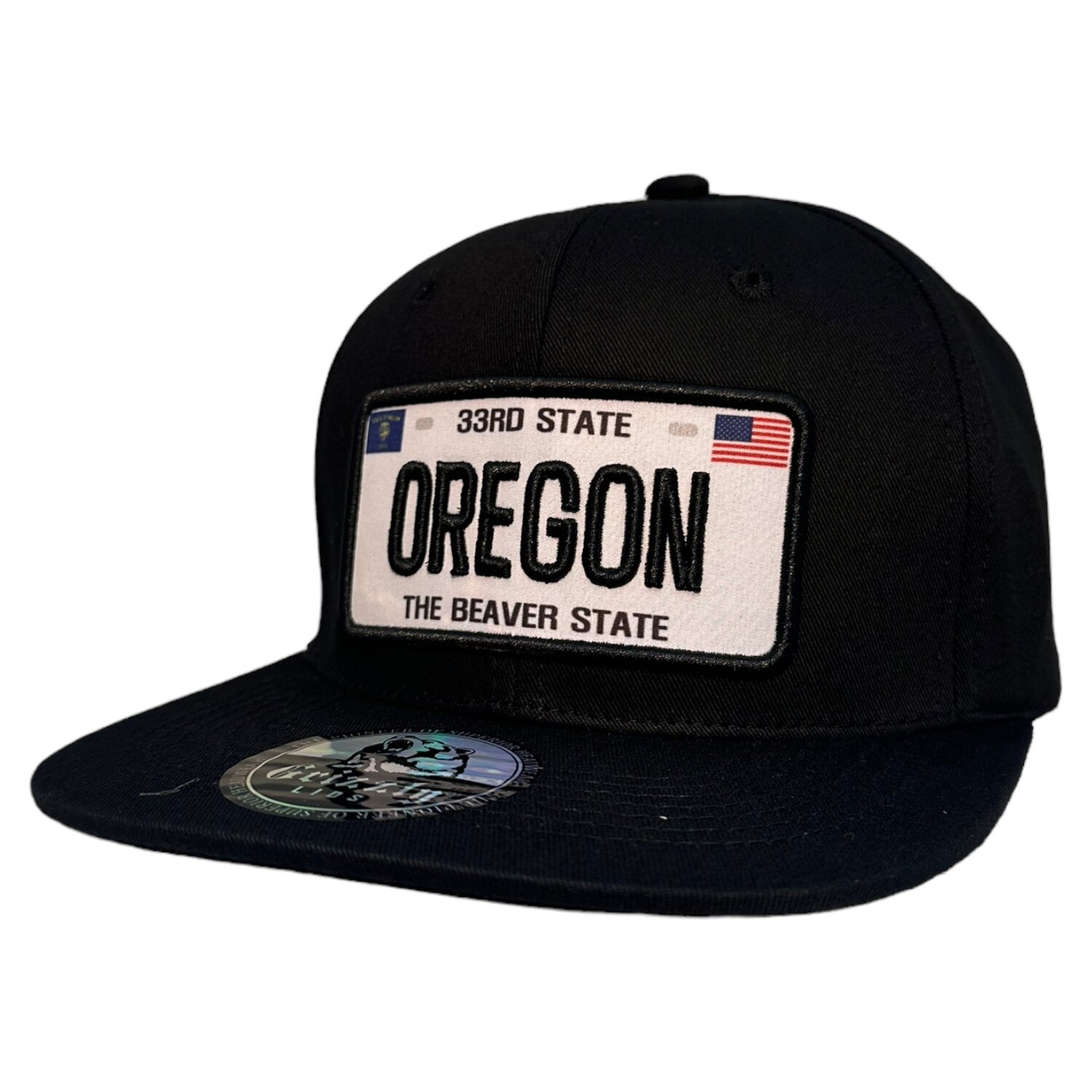 OR Oregon License Plate Snapback 6 Panel Adjustable Snap Fit Hat