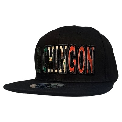 El Chingon Mexican Flag Snapback 6 Panel Adjustable Snap Fit Hat