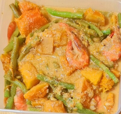Ginataang Kalabasa,Sitaw With Hipon