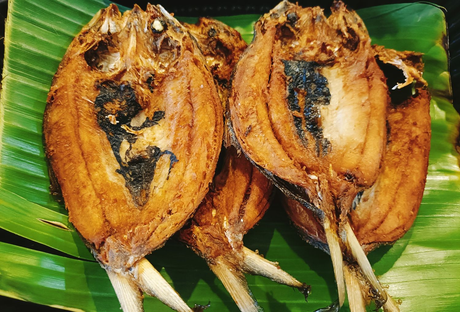4pcs Fried marinated baby bangus