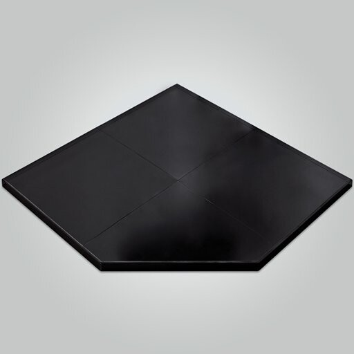 Forge Tiled Black Hearth 1250x1250 Corner