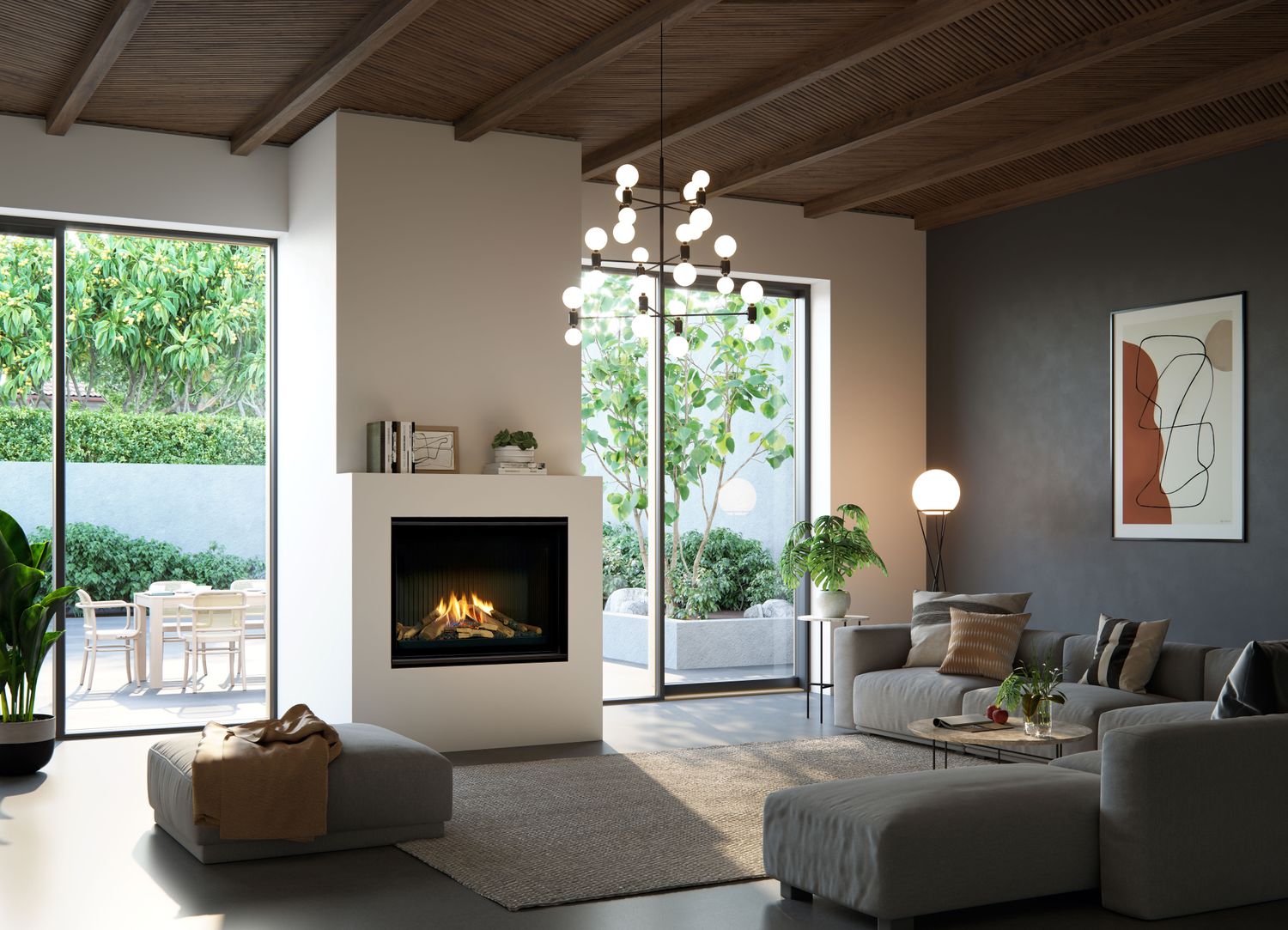 Real Flame Vector 1100 Gas Log Fire.