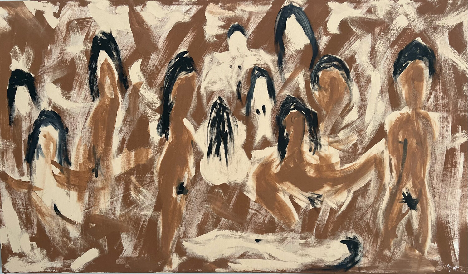 Native Passions (original Canvas) 27”H X 48”W