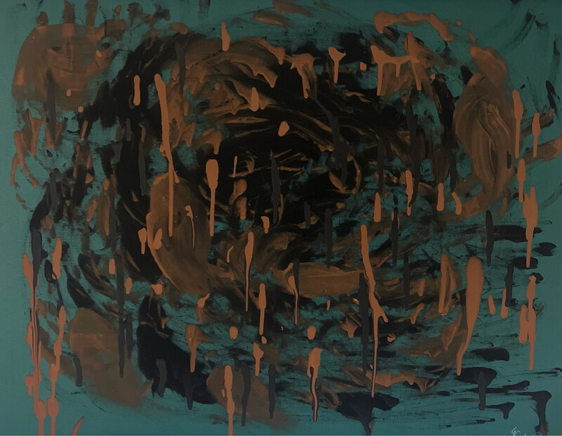 “Jefferson Ball” Original Acrylic On Canvas