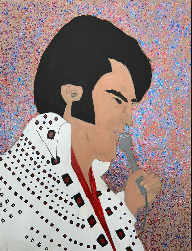 HomeBoy Original Acrylic On Leather/like Canvas 30”H X 23”W