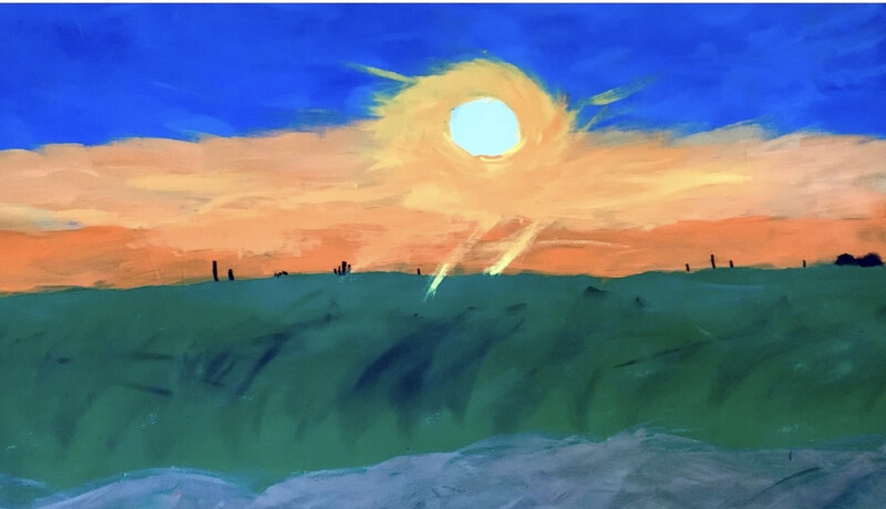 She Saved Me Original On Canvas 36” X 24”