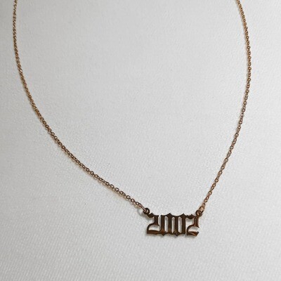 Birth Year Necklace
