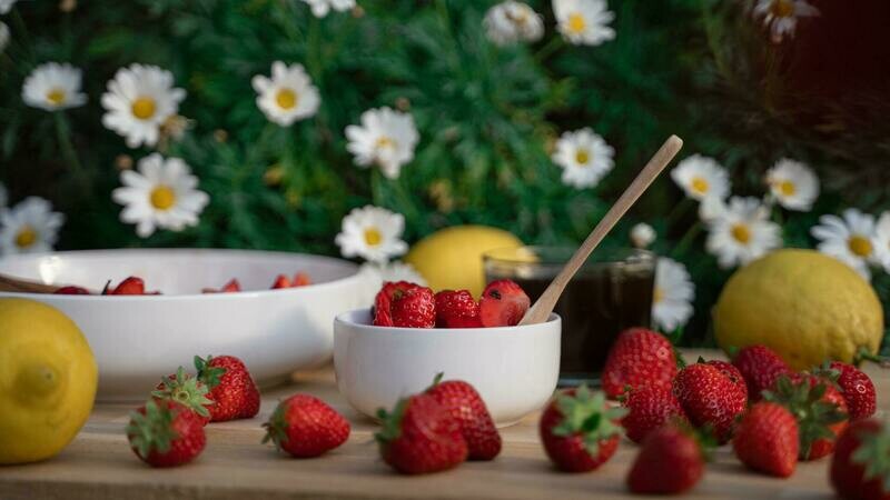 Strawberry Lemon Cheesecake