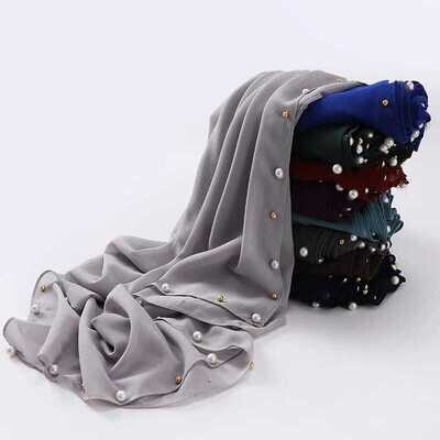 ONE SIDE BEADED SCARF SALES