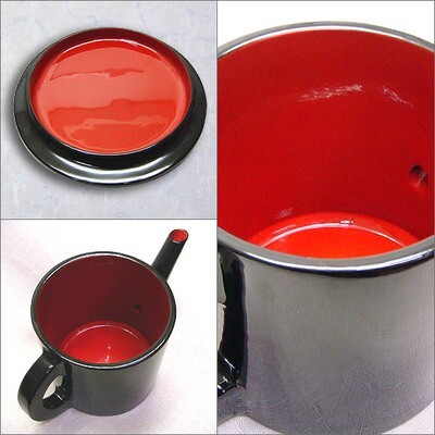 Soba Soup Pot Urushi Black Special