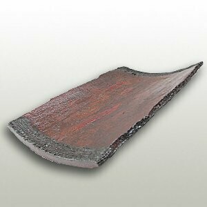 Wooden zelkova lacquered cloth-covered plate