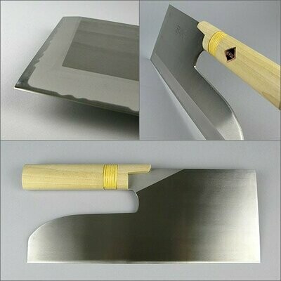 For left] Stainless steel MV steel (white wood pattern) 270 mm