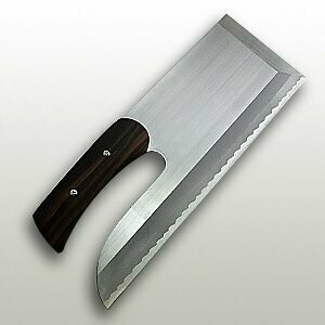 Stainless steel MV steel (bent ebony pattern) 360 mm