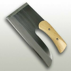 [For left] Polished Yasuki steel (curved maple pattern) 300 mm