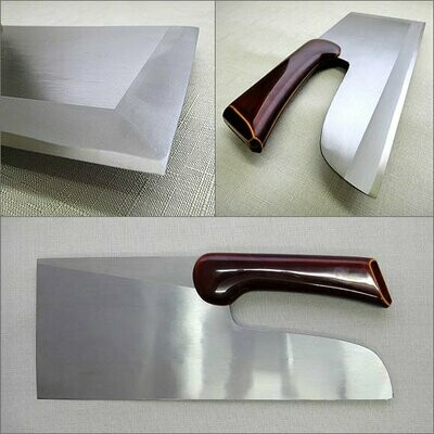 Polished Yasuki Steel (Kijiro lacquered Hiba pattern) 330 mm by Tomozuru