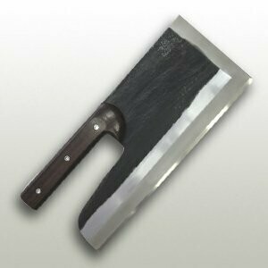 Kurouchi Yasuki Steel Knife (Rose pattern) 330 mm by Tomozuru