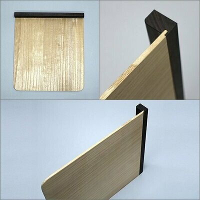 Booth board of paulownia body and ebony standing