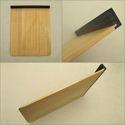 Booth board of paulownia body and ebony standing