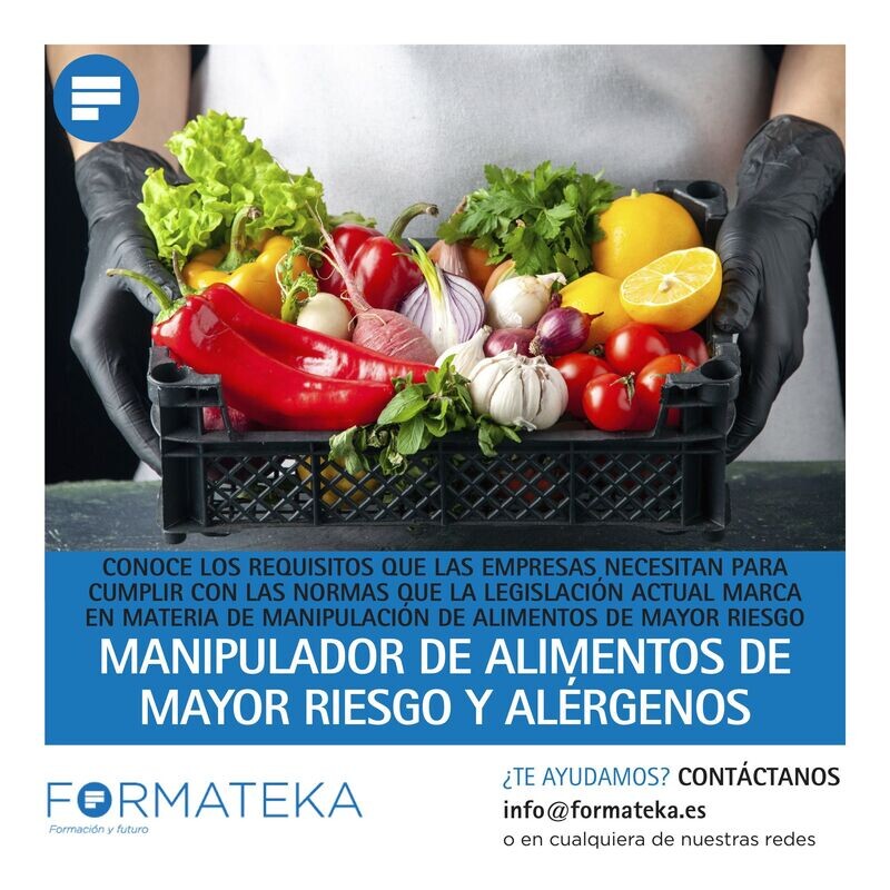 Manipulador de Alimentos de mayor riesgo y alérgenos
