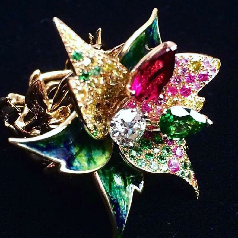 Bague Strelitzia Haute Joaillerie 