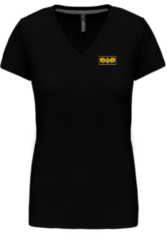 T-shirt femme logo doré