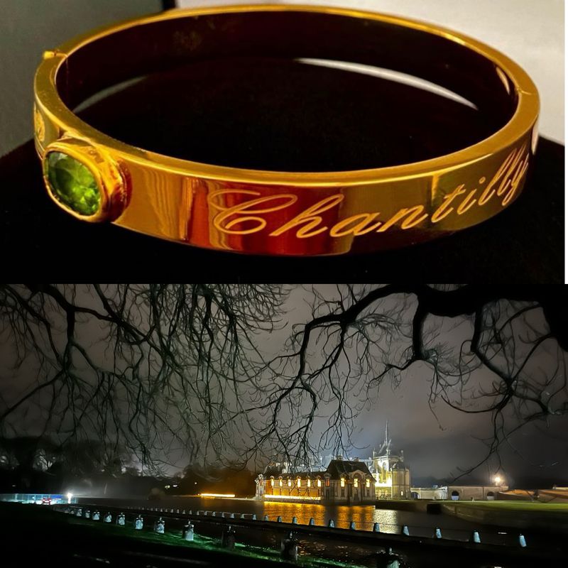 Bracelet Chantilly en vermeil avec pierre naturelle : Péridot