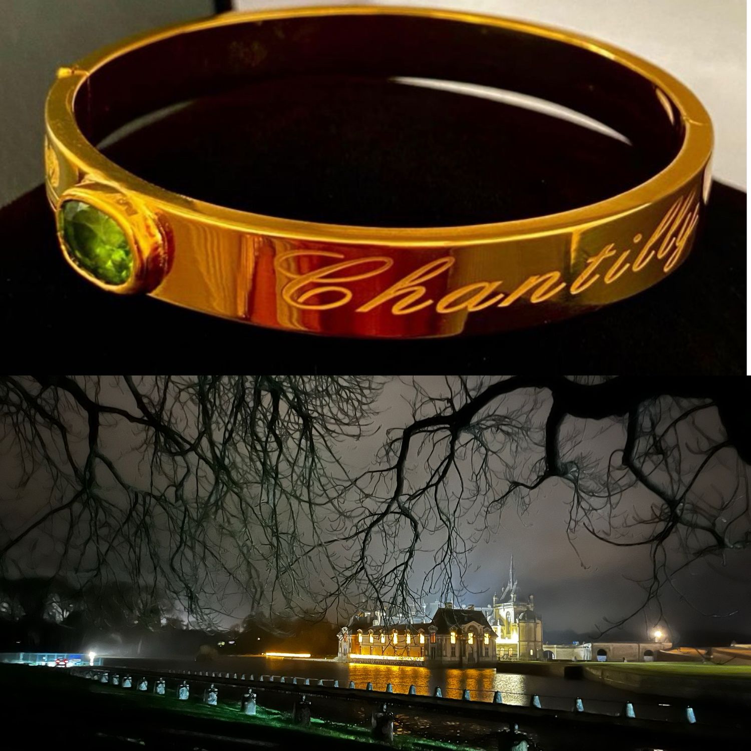Bracelet Chantilly en vermeil avec pierre naturelle : Péridot