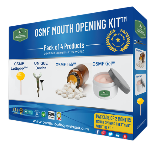 Mouth Opening Kit™ with OSMF Tablets, Medicine, OSMF Gel and Mouth Opener - Pack of 4 Products