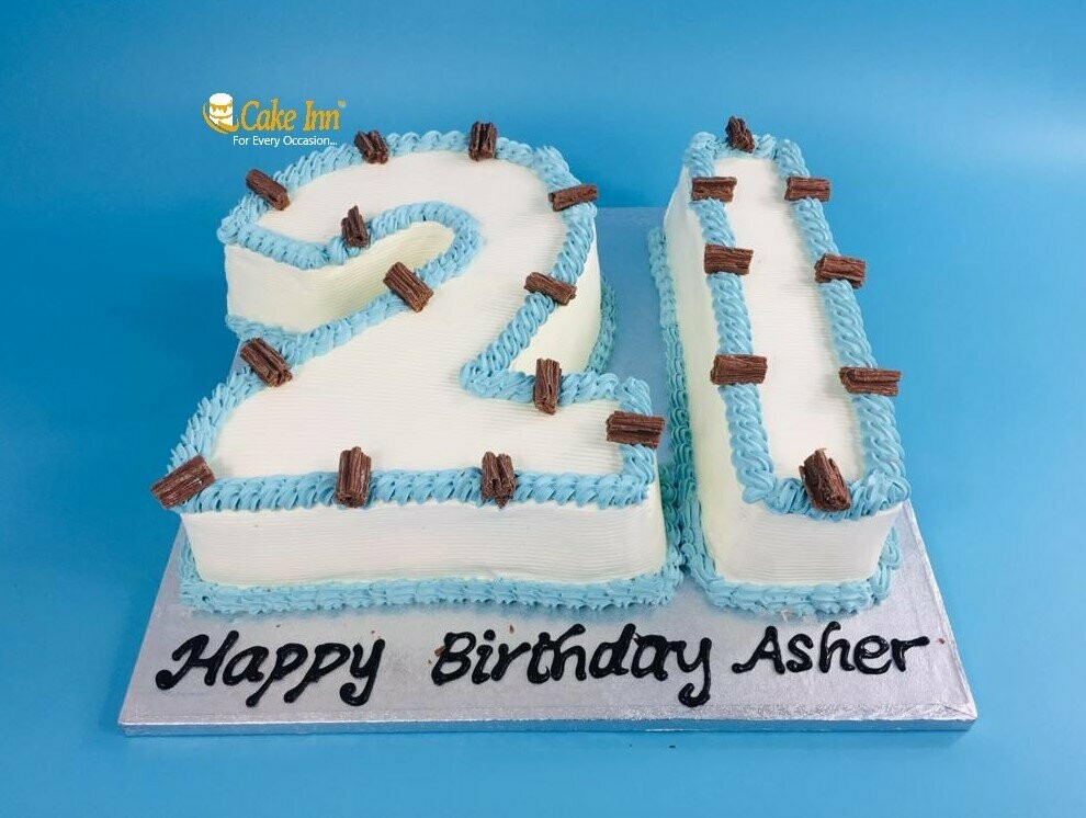 Chocolate Flake Number Cake