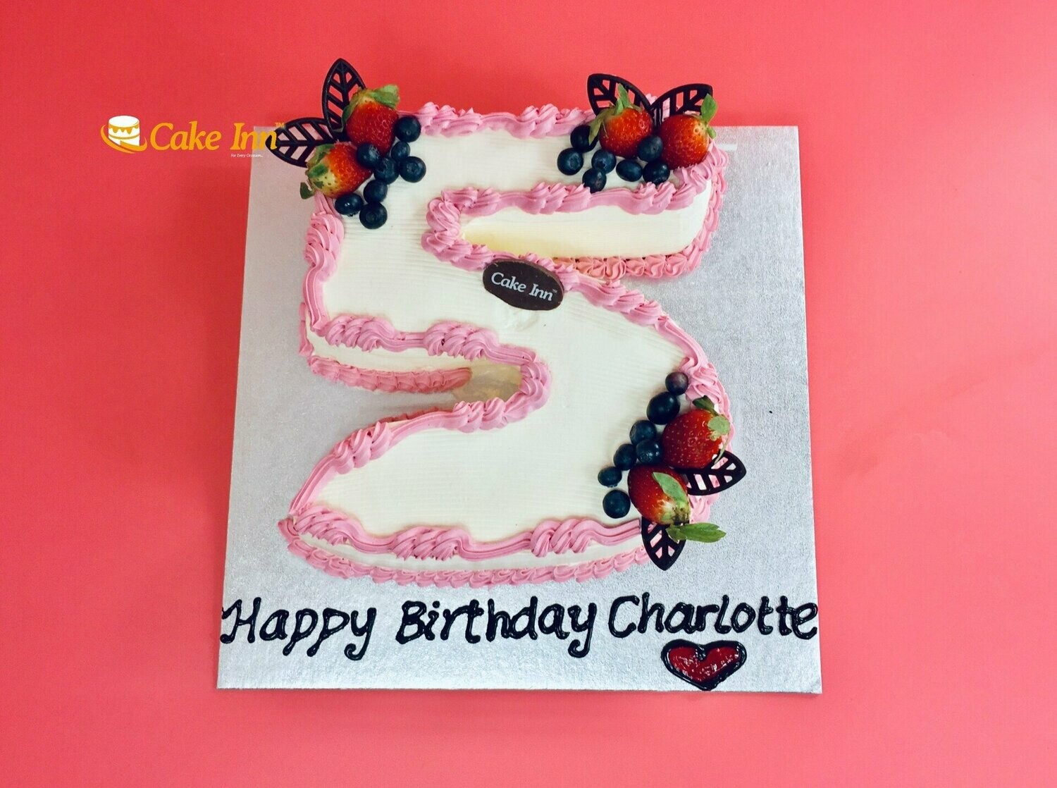 Strawberry & blueberry Fruit  Number cake N522