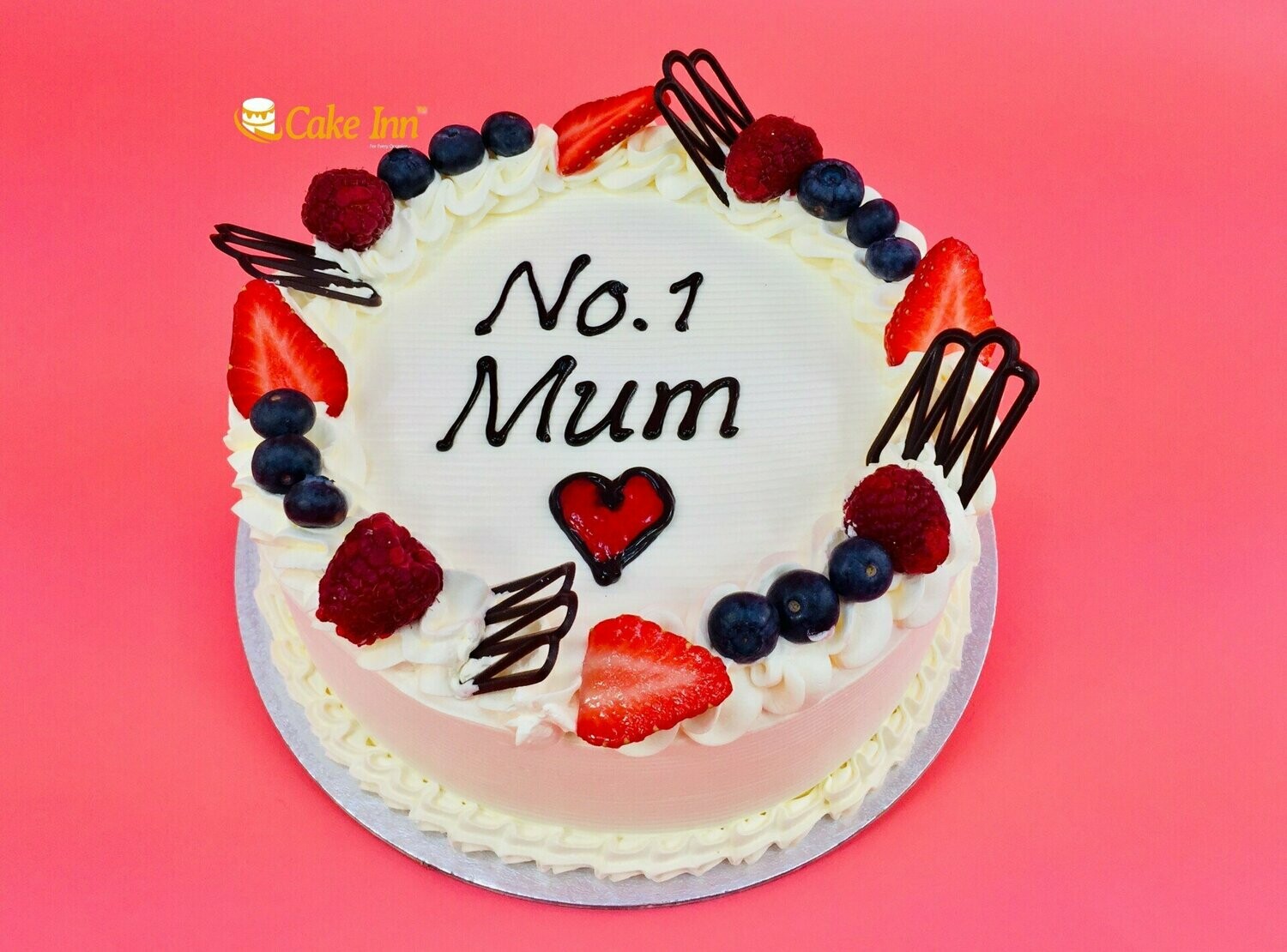Mother's Day Cake With Fresh Berries