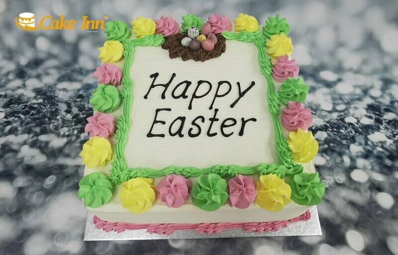 Easter Cake With Easter Eggs Easter Cake With Easter Eggs