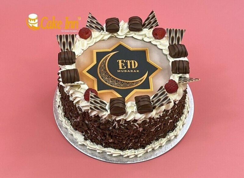 Kinder Bueno & Raspberry With Chocolate Sprinkle's On Side Eid Cake Kinder Bueno & Raspberry With Chocolate Sprinkle's On Side Eid Cake