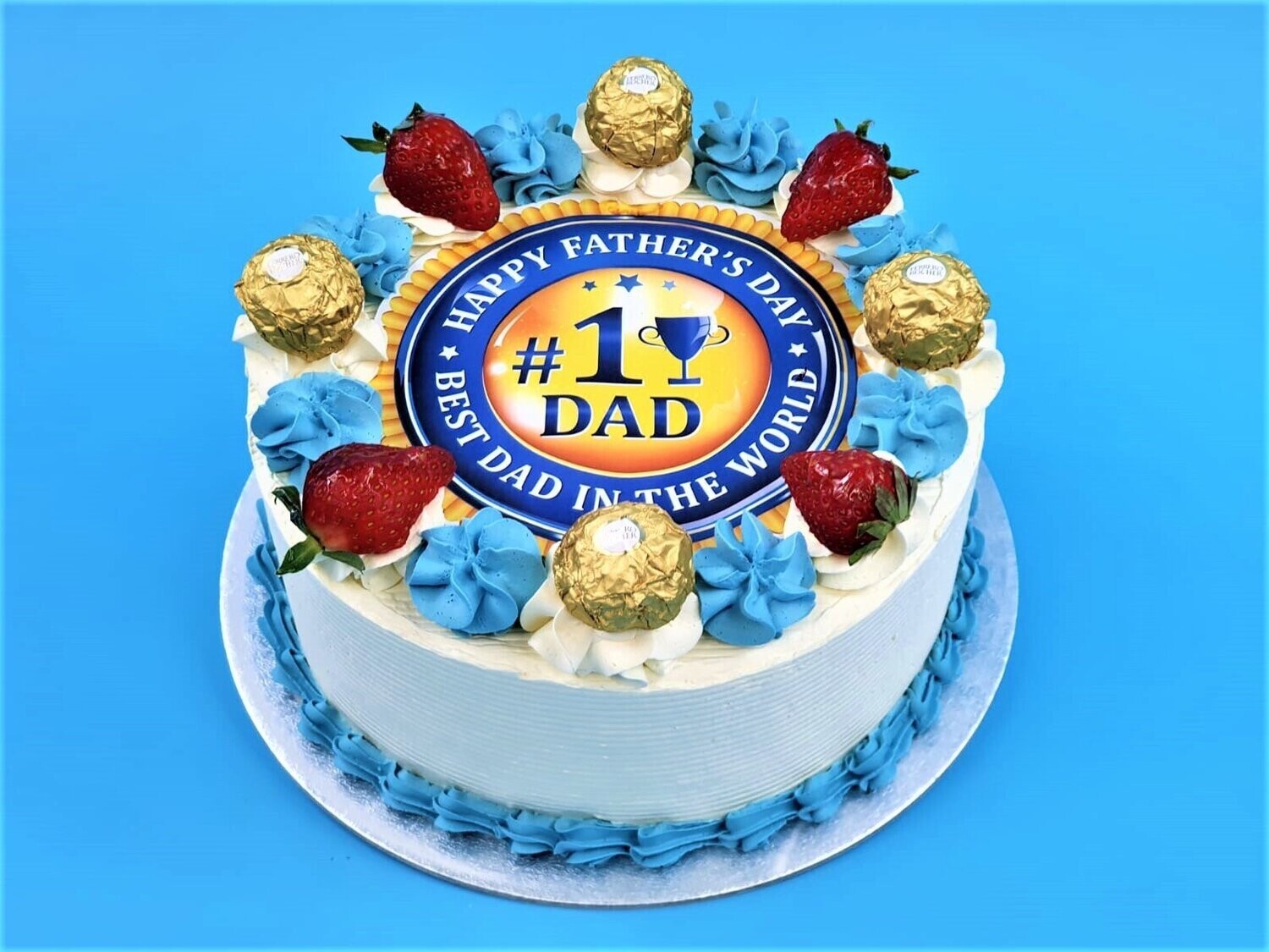 Ferrero With Strawberry's Fathers day Cake