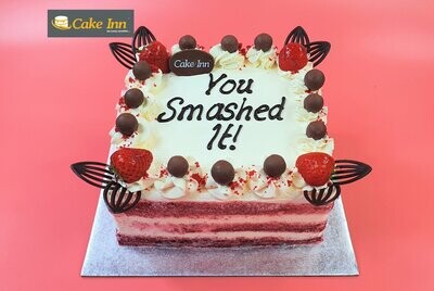 Red Velvet Strawberry & Malteser Naked Birthday Cake RV346