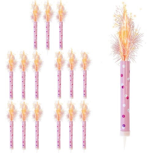Pink Ice Fountain Candle Single
