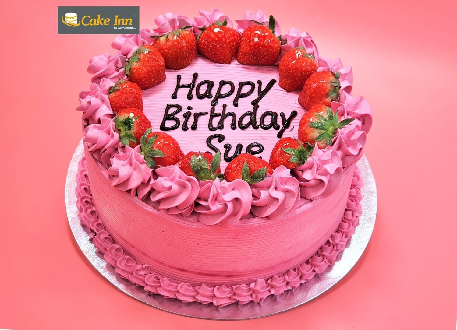 Full Strawberry Flavour Birthday Cake R128